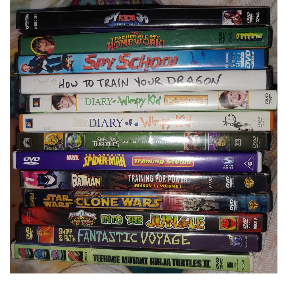 Spy School Kids Train your Dragon Ninja Turtles Diary of